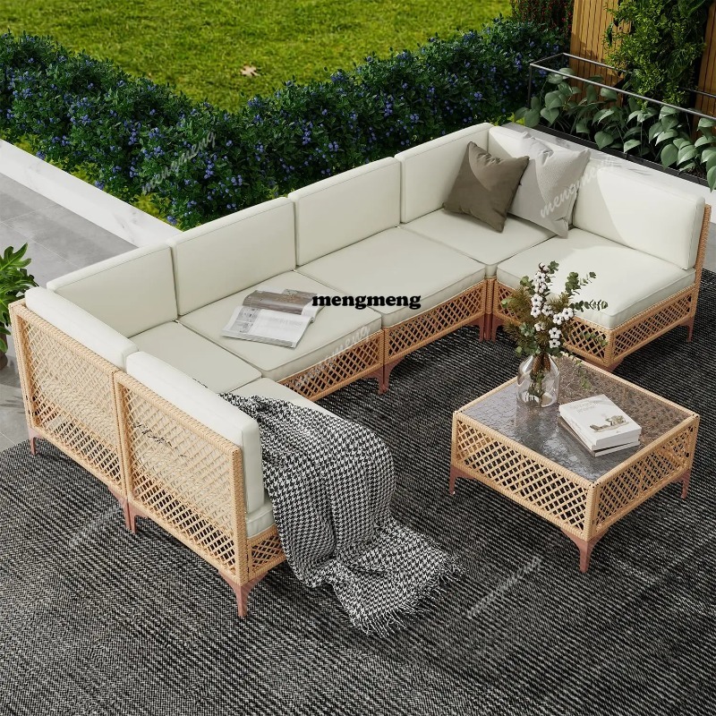 Outdoor Furniture With Fire Pit - Комплект садовой мебели из 9 предметов