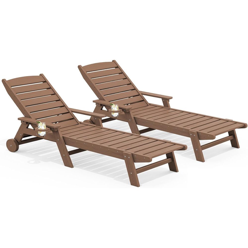 Outdoor Furniture Ofo - Набор уличных шезлонгов из HDPE, 2