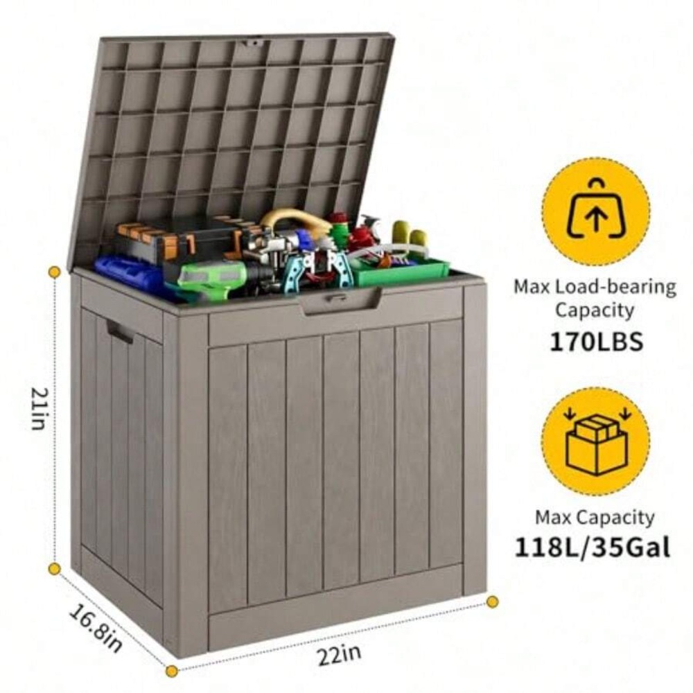 Уличный ящик для хранения объе – обзор и цена Outdoor Furniture Resin