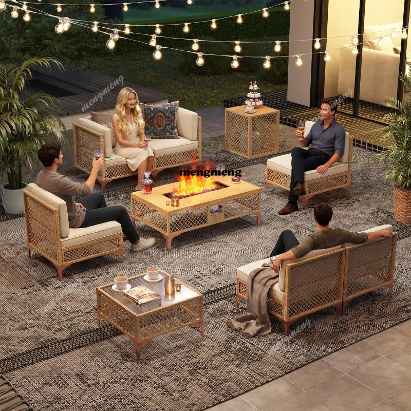 Комплект садовой мебели из 9 п – обзор и цена Outdoor Furniture With Fire Pit