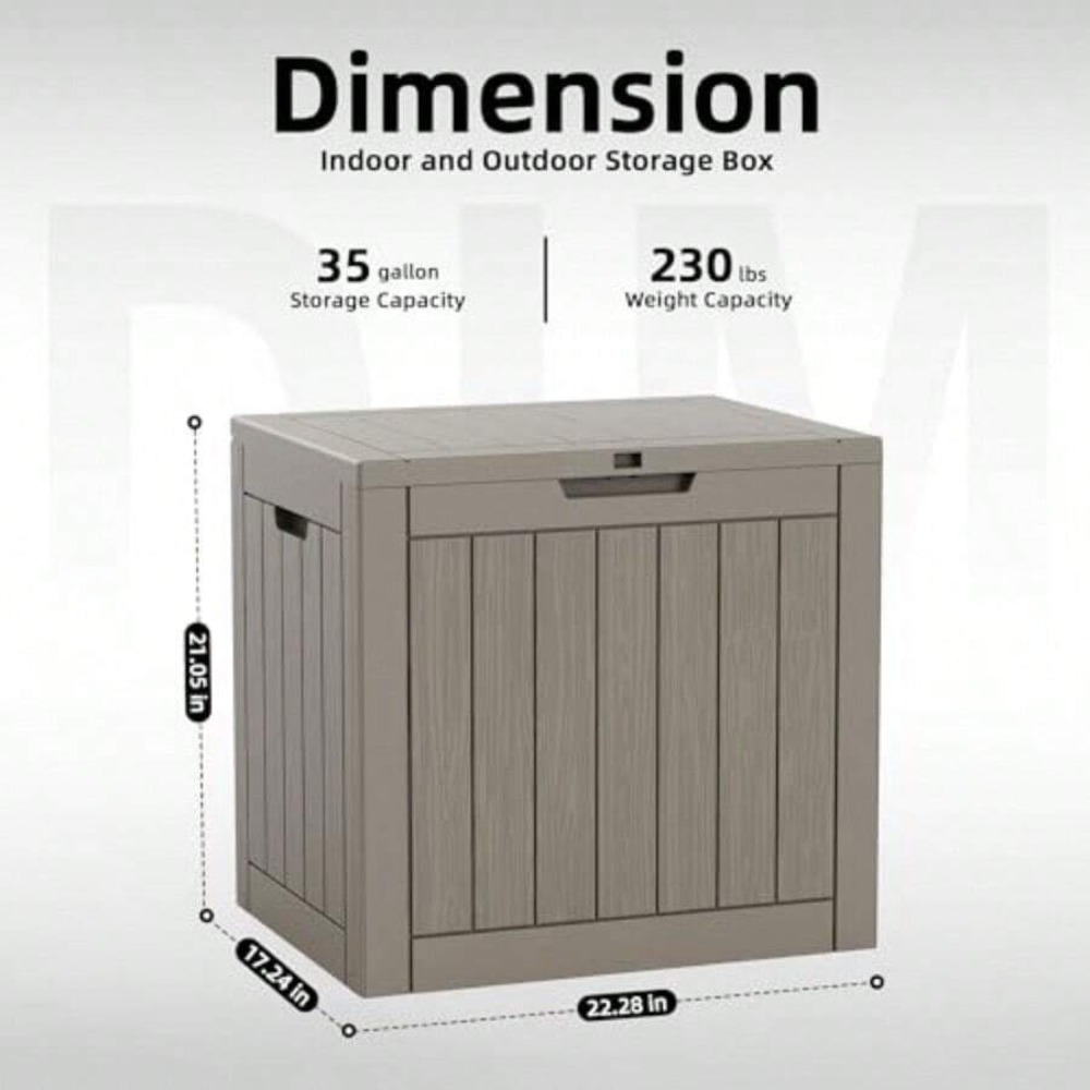 45-галлонный ящик для хранения – обзор и цена Outdoor Furniture Resin