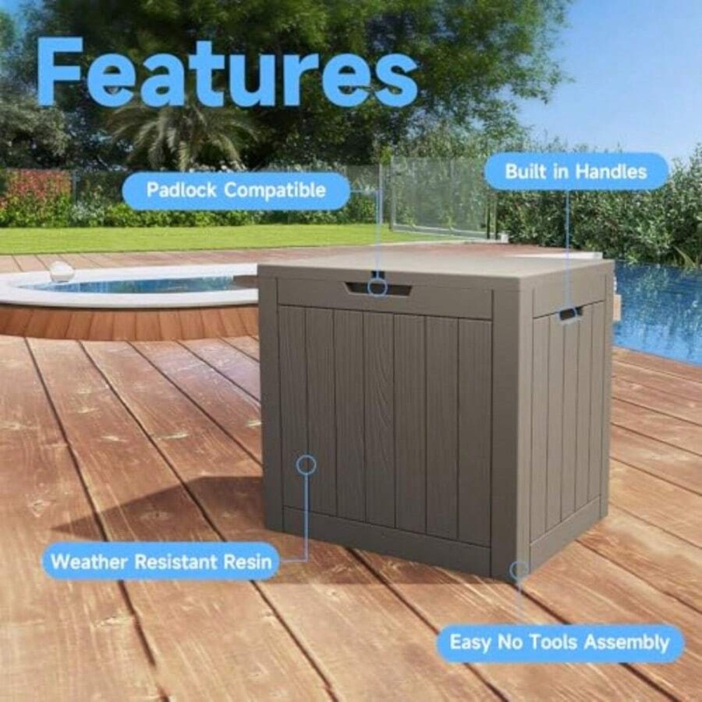 45-галлонный ящик для хранения – обзор и цена Outdoor Furniture Resin