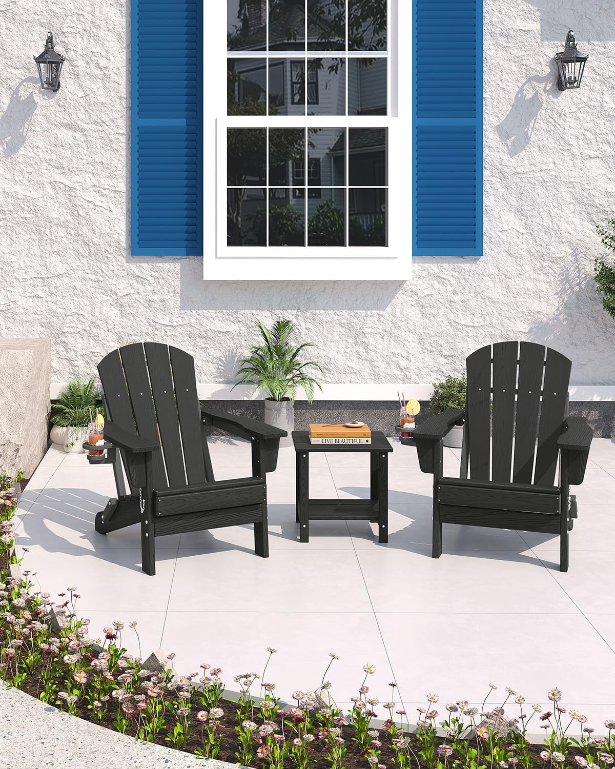 Складное кресло Адирондак из H – обзор и цена Outdoor Furniture With Fire Pit