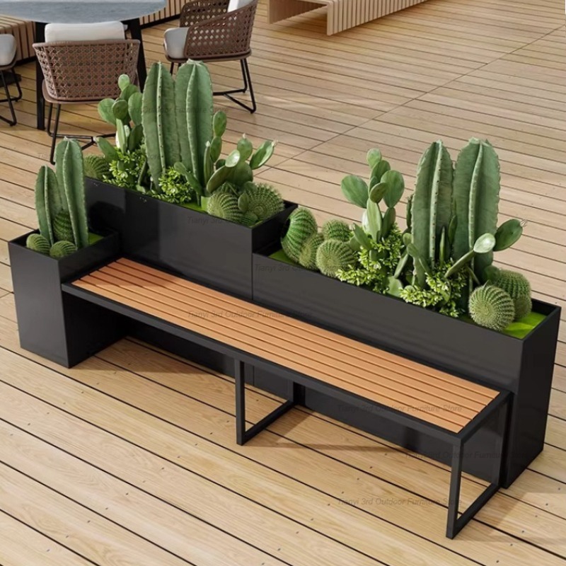Скандинавская скамья-кашпо из  – обзор и цена Outdoor Furniture Bench