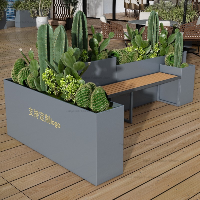 Скандинавская скамья-кашпо из  – обзор и цена Outdoor Furniture Bench