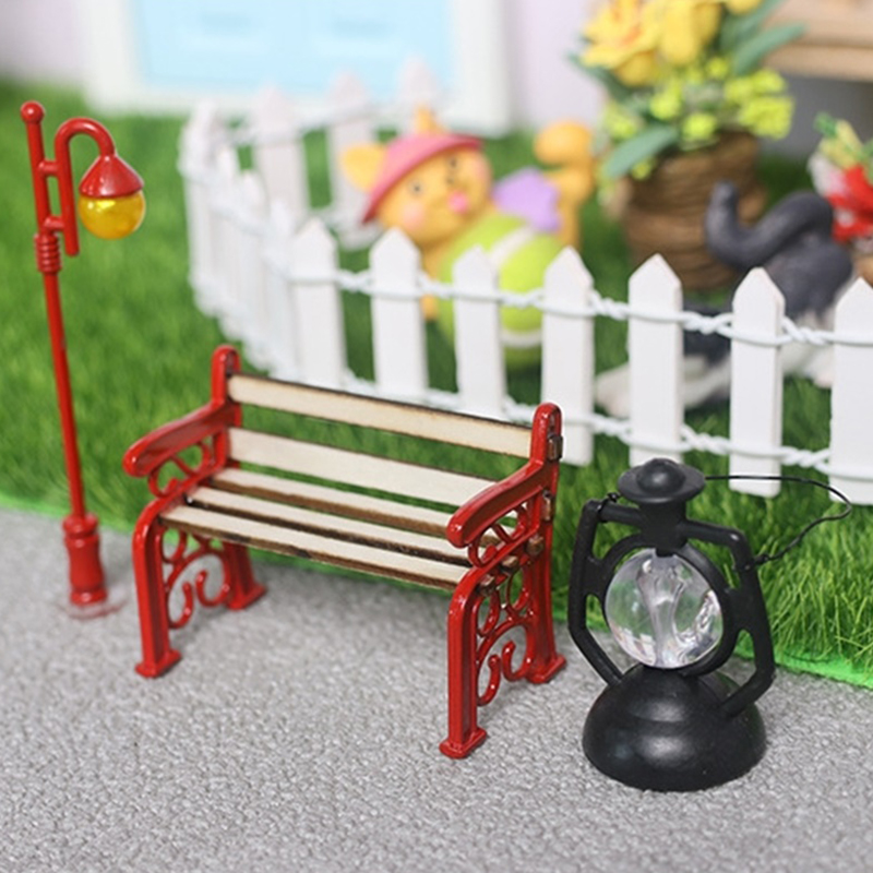 2 шт./компл. 1:12 кукольный до – обзор и цена Outdoor Furniture Resin