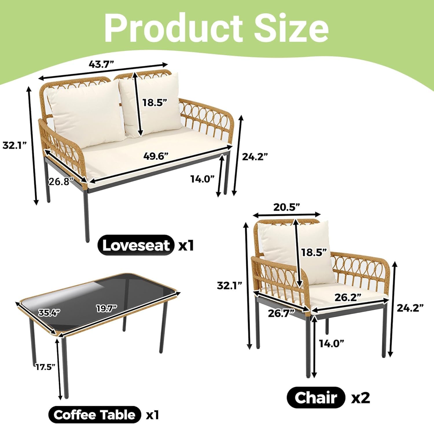 Комплект садовой мебели из 4 п – обзор и цена Outdoor Furniture Ofo