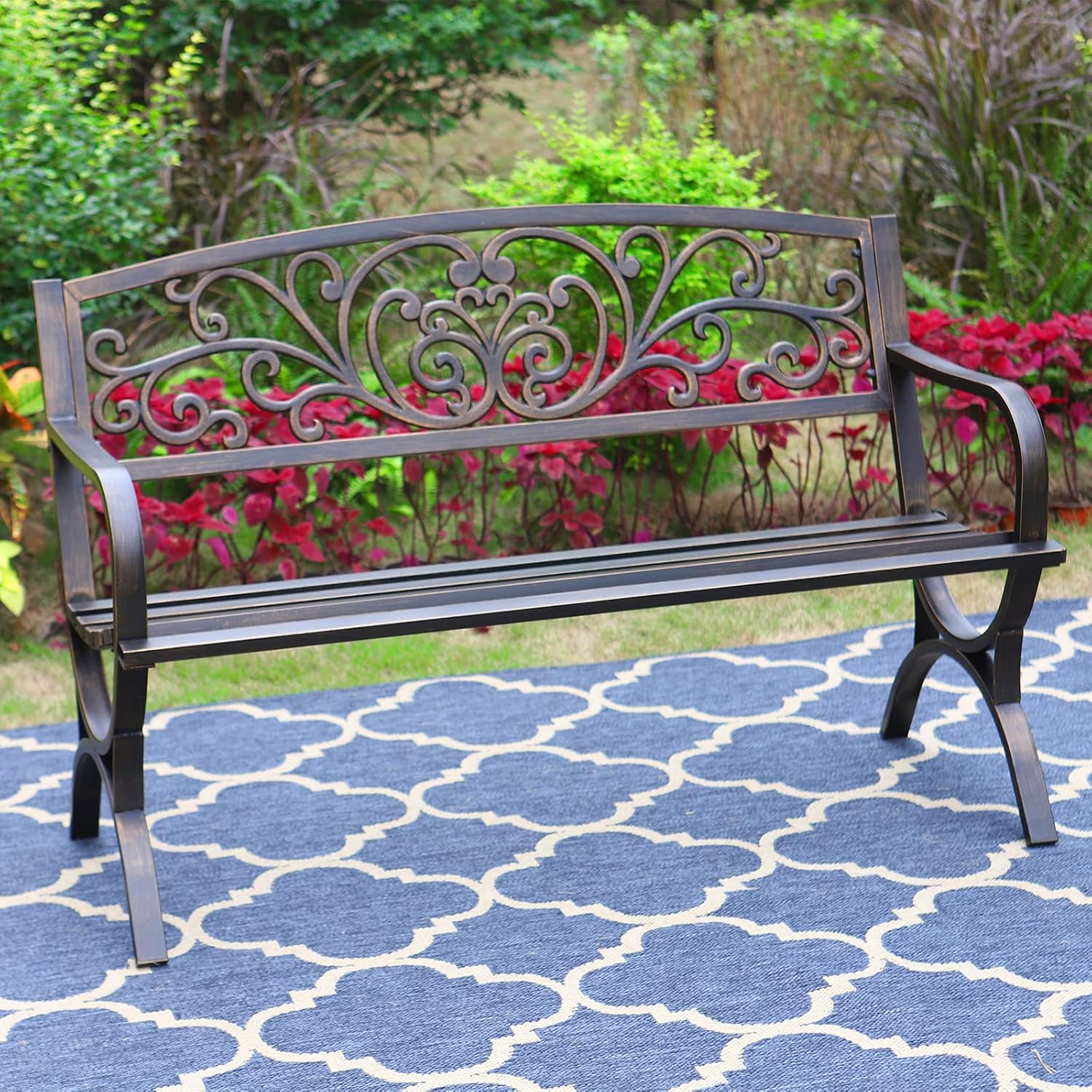 Бронзовая садовая скамья 50 дю – обзор и цена Outdoor Furniture Bench