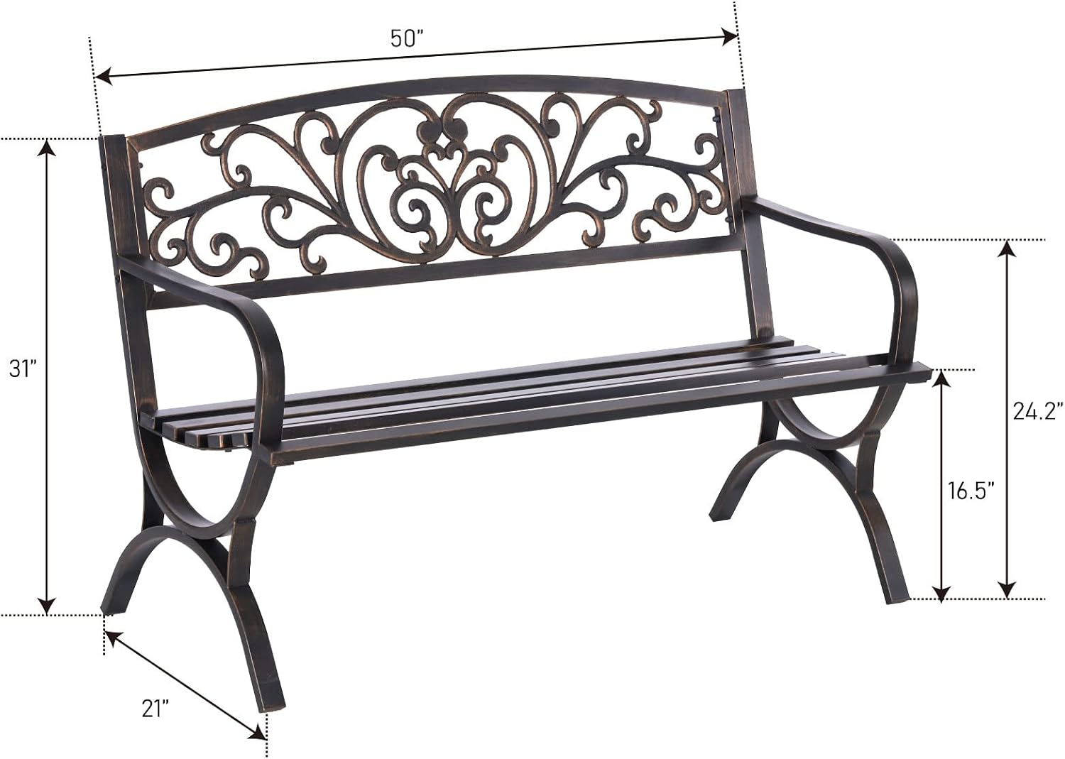 Бронзовая садовая скамья 50 дю – обзор и цена Outdoor Furniture Bench