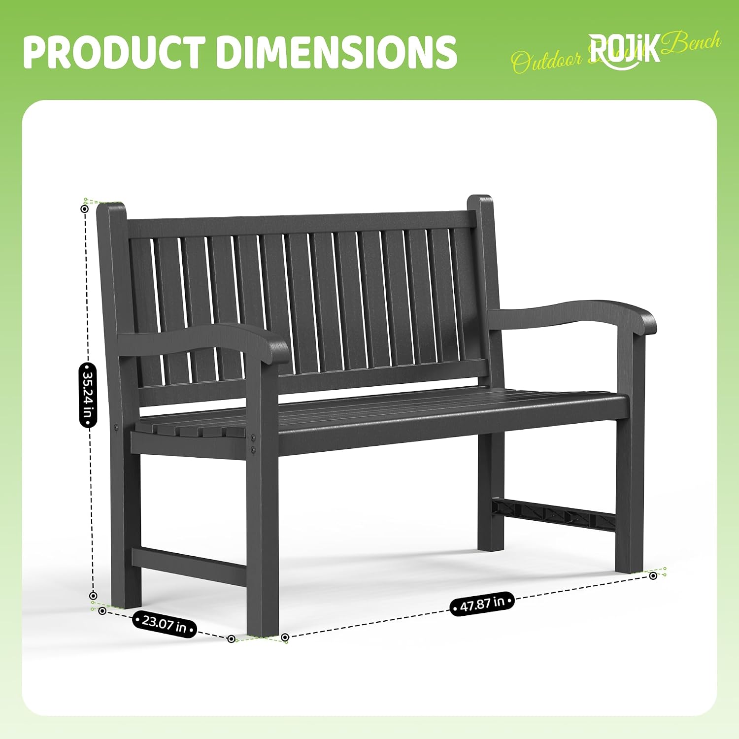 Уличная скамья на 2 человека,  – обзор и цена Outdoor Furniture Bench