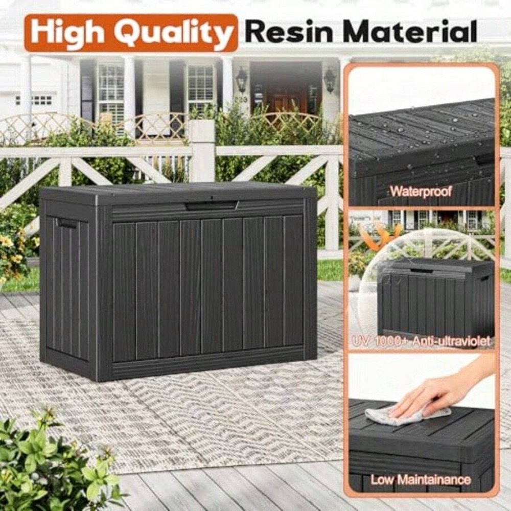 50-галлонный уличный ящик для  – обзор и цена Outdoor Furniture Resin