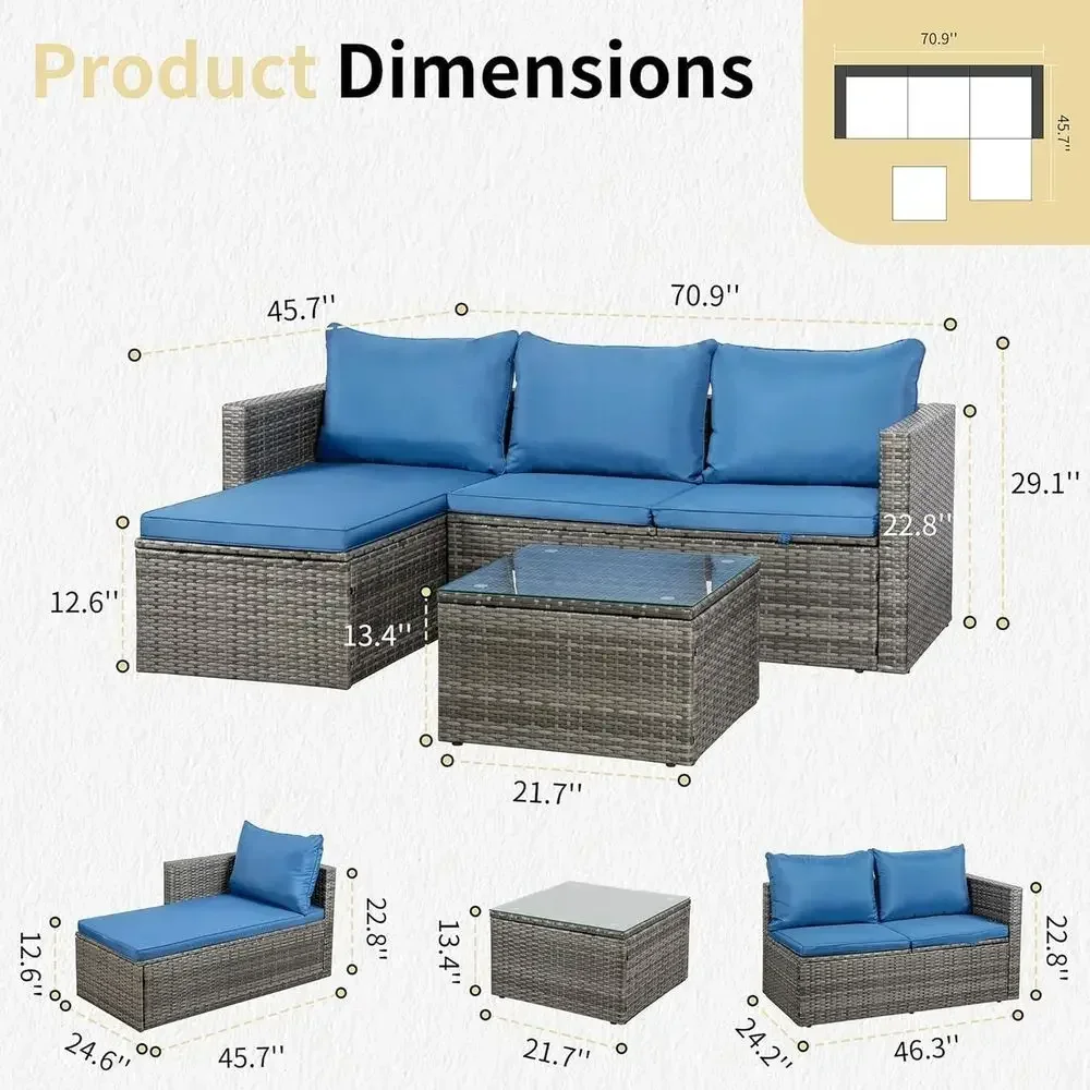 4-местный комплект садовой меб – обзор и цена Outdoor Furniture With Fire Pit